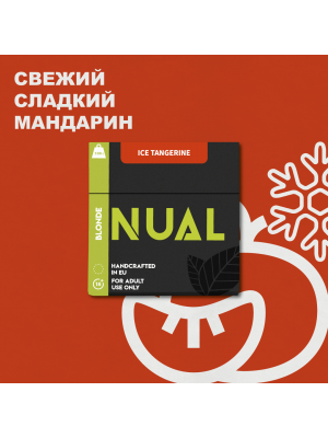  Табак для кальяна Nual- Ice Tangerine (Ледяной Мандарин) 100г