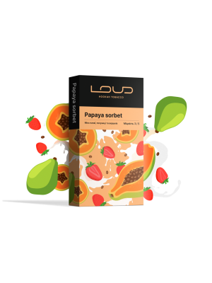 Табак Loud - Papaya Sorbet (мікс папаї, полуниці та вершків) 200г