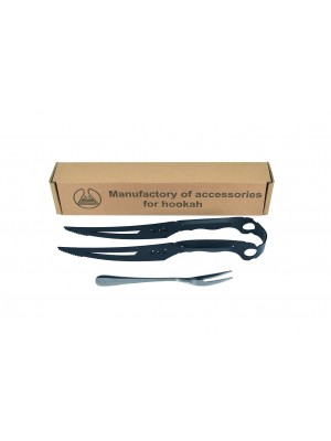 Щипцы для кальяна Black Knife Gift