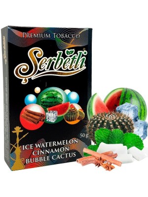 Табак Serbetli - Ice Watermelon Cinnamon Bubble Cactus (50g) 