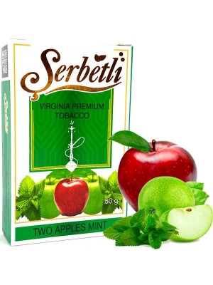 Табак Serbetli - Two Apples Mint (50g) Табак Serbetli - Two Apples Mint (50g)
