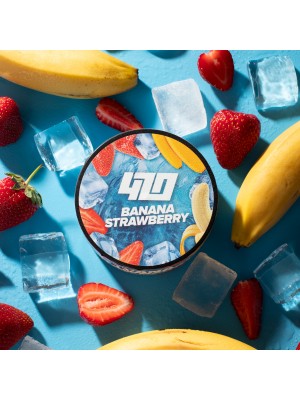 Табак 420 Classic Frost Line- Banana Strawberry (Банан полуниця) 100 гр Табак 420 Classic Frost Line- Banana Strawberry (Банан полуниця) 100 гр
