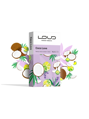 Табак Loud Light - Coco Love (лимонад з кокосом, лавандою та лаймом) 100g Табак Loud Light - Coco Love (лимонад з кокосом, лавандою та лаймом) 100g