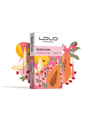 Табак Loud Light- Exotic Fruits (тропічний мікс з папаї та дині) 100g