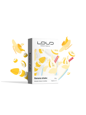 Табак  Loud Light - Banana Shake (мілкшейк з банану та пломбіру) 50g