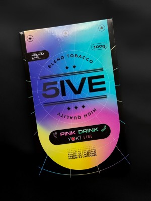 Табак 5IVE Medium - Pink Drink (Огурец, Маракуйя) 100 гр Табак 5IVE Medium - Pink Drink (Огурец, Маракуйя) 100 гр