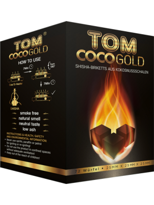 Уголь для кальяна Tom COCO C25 (1kg) Уголь для кальяна Tom COCO C25 (1kg)